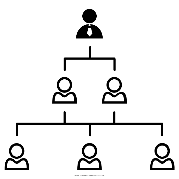 HexÃ¡gonos Com Empregados De Empresas Numa Estrutura Organizada