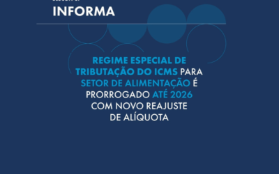 Prorrogado o regime especial de tributação do ICMS para o setor de alimentação